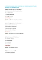Tcfp Plans Examiner I Exam Questions And Correct Answers &lpar;Verified &NewLine;Answers&rpar; Plus Rationales 