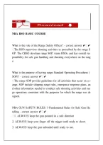 NRA Range Safety Officer &lpar;RSO&rpar; Basic Course &vert; Study Guide & Exam Prep