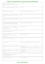 Tennessee MPJE Pharmacy Law Exam Prep 2026&ndash;2027 &vert; Practice Questions&comma; Verified Answers & Complete Pharmacist Licensure Study Guide