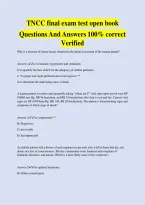 TNCC Final Exam Test Open Book Questions and Answers 100&percnt; Correct Verified &mdash; Trauma Nursing Core Course Study Guide