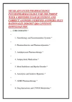 Nr 546 Advanced Pharmacology &NewLine;Psychopharmacology For The Pmhnp &NewLine;Week 4 Midterm Exam Questions And &NewLine;Correct Answers &lpar;Verified Answers&rpar; Plus &NewLine;Rationales 2026&sol;2027 Q&A &vert; Instant &NewLine;Download Pdf&period; 