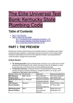 Kentucky State Plumbing Code Test Bank &lpar;2026&sol;2027&rpar; &vert; 815 KAR 20 Elite Exam Prep &vert; Grandmaster Questions & Rationales