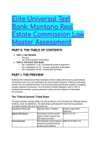 2026&sol;2027 S-Tier Montana Real Estate Commission Law Master Test Bank &lpar;Questions & Mentor Analyses&rpar;