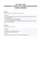 Cfa Level 2 Fra&NewLine;Frequently Tested Actual Exam Questions With&NewLine;Correct Answers