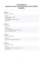 Cfp Formulas&NewLine;Updated Actual Exam Questions And Correct&NewLine;Answers