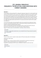 Cfp&comma; General Principles&NewLine;Frequently Tested Actual Exam Questions With&NewLine;Correct Answers