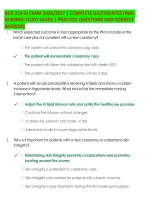 Nur 314 Gi Exam 2026&sol;2027 &vert; Complete Gastrointestinal &NewLine;Nursing Study Guide &vert; Practice Questions And Correct &NewLine;Answers