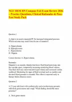 NGU HESI RN Compass Exit Exam Review 2026 &ndash; Practice Questions&comma; Clinical Rationales & Pass-Fast Study Pack