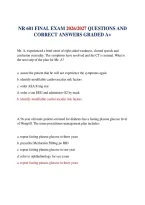 Nr 601 Final Exam 2026&sol;2027 Questions And Correct Answers Graded A&plus;&NewLine;&NewLine;