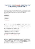 Nr 511 Cea Exam 2026&sol;2027 Questions And Correct Answers Graded A&plus;