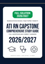 2026&sol;2027 ATI RN Capstone Proctored Comprehensive Evaluation Form A & B &vert; Questions & Verified Answers &lpar;Grade A&plus;&rpar;&NewLine;&NewLine;
