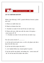 AST 101 Midterm Exam Review &ndash; Syracuse Astronomy Study Guide