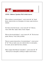 AST 101 Midterm 1 Study Guide &ndash; Astronomy Exam Review & Notes