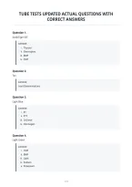 Tube Tests Updated Actual Questions With&NewLine;Correct Answers