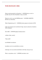 Nur 254 Exam 1 2026