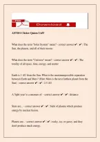 AST101 Clicker Quizzes UofT &ndash; Astronomy Questions & Study Guide