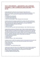 Tncc 9Th Edition &ndash; Questions And Answers &NewLine;Graded A&plus; 100&percnt; Complete &lpar;Solved 2025&rpar; Test &NewLine;Bank