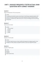 Unit 1&comma; Nur1023 Frequently Tested Actual Exam&NewLine;Questions With Correct Answers
