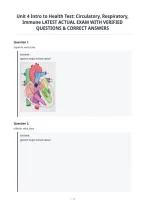 Unit 4 Intro to Health Test&colon; Circulatory&comma; Respiratory&comma;&NewLine;Immune LATEST ACTUAL EXAM WITH VERIFIED&NewLine;QUESTIONS & CORRECT ANSWERS
