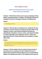 Sfdc Admin 201 Exam&NewLine;Complete Questions And Detailed Solutions&NewLine;Latest Update Just Released