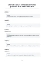 Unit 5 The Great Depression Expected&NewLine;Questions With Verified Answers
