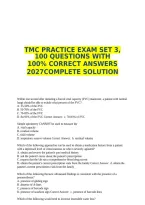 &NewLine;Tmc Practice Exam Set 3&comma; 100 Questions With&NewLine;100&percnt; Correct Answers 2027Complete Solution&NewLine;