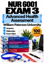 NUR 6001 Advanced Health Assessment Exams 1&ndash;3 Bundle &vert; Fall 2026 Q&A &vert; William Paterson University A&plus; Guarantee
