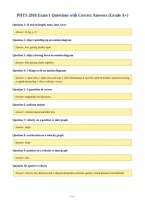PHYS 2010 Exam 1 Questions with Correct Answers &lpar;Grade A&plus;&rpar;
