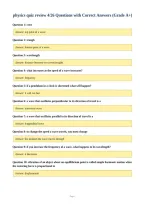 physics quiz review 4&sol;26 Questions with Correct Answers &lpar;Grade A&plus;&rpar;