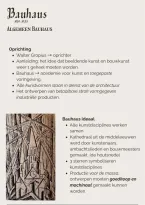 Bauhaus &vert; Kunst en cultuur &vert; HAVO &vert; 2026&sol;2027
