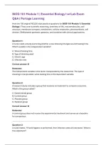 Portage Learning BIOD 101 Module 1 Exam &vert; Essential Biology I &lpar;2026&rpar; Actual Q&A PDF&NewLine;&NewLine; 