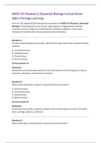 Portage Learning BIOD 101 Module 2 Exam &vert; Essential Biology I &lpar;2026&rpar; Actual Q&A PDF