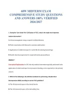 68W Exam Bundle Questions With Verified Answers