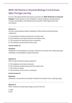 Portage Learning BIOD 102 Module 4 Exam &vert; Essential Biology II w&sol;Lab &lpar;2026&rpar; Actual Q&A PDF