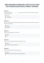 Wire Grouping & Bundling Latest Actual Exam With Verified Questions & Correct Answers