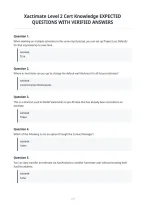 Xactimate Level 2 Cert Knowledge EXPECTED&NewLine;QUESTIONS WITH VERIFIED ANSWERS