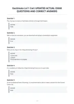 Xactimate Lvl 1 Cert Updated Actual Exam&NewLine;Questions And Correct Answers&NewLine;