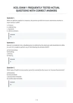Xcel Exam 1 Frequently Tested Actual&NewLine;Questions With Correct Answers