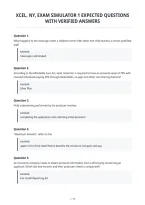 Xcel&comma; Ny&comma; Exam Simulator 1 Expected Questions&NewLine;With Verified Answers