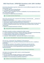 BSG Final Exam &vert; UPDATED Questions with 100&percnt; Verified&NewLine;Answers