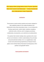 RCA Indiana State Jurisprudence Exam Practice Question Bank with Answers and Rationales &mdash; Indiana Residential Care Administrator Exam Preparation