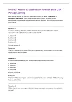 Portage Learning BIOD 121 Module 3 Exam &vert; Essentials in Nutrition &lpar;2026&rpar; Actual Q&A PDF