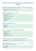 CMN 568 - Unit 5 &vert; UPDATED Questions with 100&percnt; Verified&NewLine;Answers