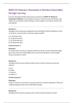 Portage Learning BIOD 121 Module 4 Exam &vert; Essentials in Nutrition &lpar;2026&rpar; Actual Q&A PDF
