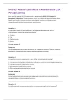 Portage Learning BIOD 121 Module 5 Exam &vert; Essentials in Nutrition &lpar;2026&rpar; Actual Q&A PDF