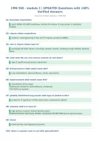 CMN 568 - module 2 &vert; UPDATED Questions with 100&percnt;&NewLine;Verified Answers