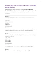 Portage Learning BIOD 121 Module 6 Exam &vert; Essentials in Nutrition &lpar;2026&rpar; Actual Q&A PDF