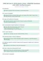 CMN 568 Unit 4&colon; GI&sol;GU-Adult & Peds &vert; UPDATED Questions&NewLine;with 100&percnt; Verified Answers