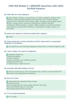 CMN 568 Module 4 &vert; UPDATED Questions with 100&percnt;&NewLine;Verified Answers