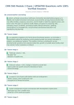 CMN 568 Module 2 Exam &vert; UPDATED Questions with 100&percnt;&NewLine;Verified Answers